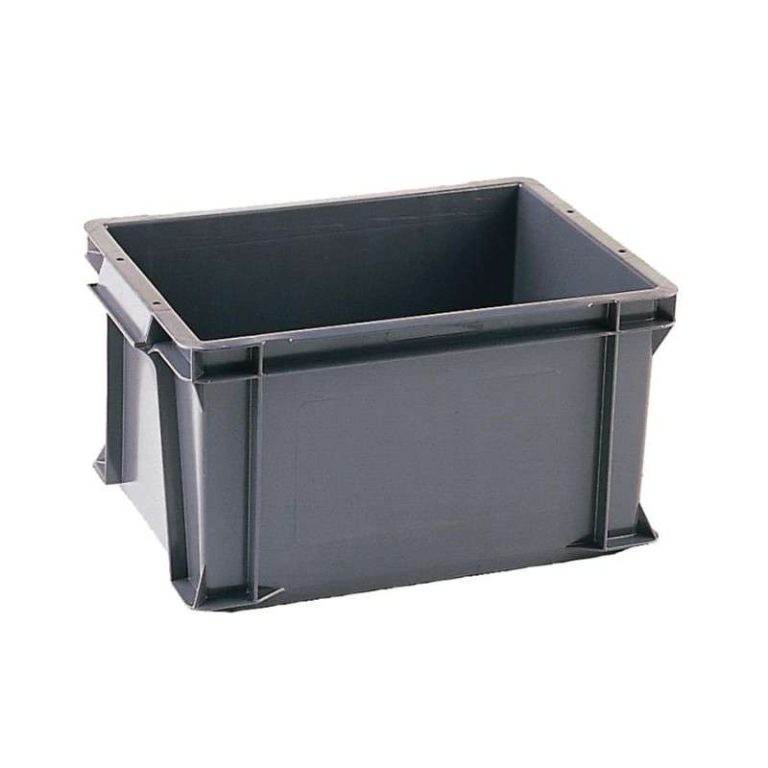 22 L recycled plastic Euro container, 400 x 300 x 230 mm