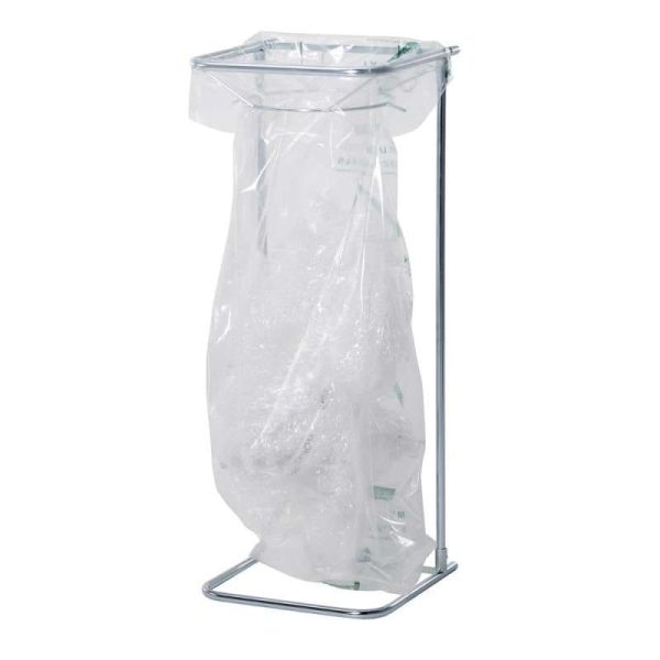 Refuse sack holder 240 L, chrome‑plated steel with narrowing ring