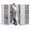 Revolving stand for Treston storage bin cabinets with small parts compartments