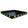 Black Rigid-Lock QuickBerm XT spill containment berm with raised side walls