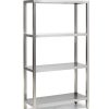 Rostfri hylla RST i rostfritt stål med flera hyllplan
