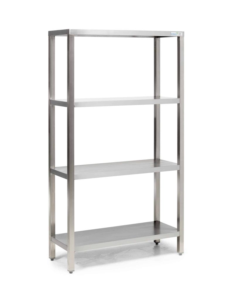 Rostfri hylla RST i rostfritt stål med flera hyllplan