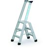Seventec RC S outdoor aluminium platform step ladder with reflective stile strips
