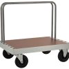 Skivvagn 100-serien med elförzinkad ram, laminatskiva och fyra hjul