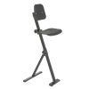 Sit-stand chairs and standing support chairs for warehouses, workshops and offices