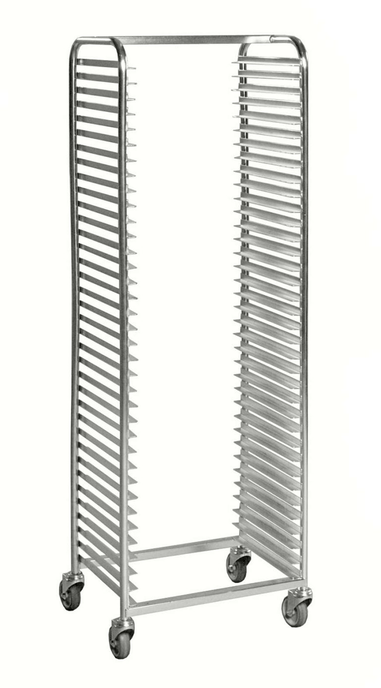 Kongamek tray trolley for 18 or 36 trays with four swivel castors