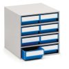 Treston 0840-3 small parts storage bin cabinet with 8 shelf bins