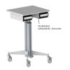 Treston 4020 MLC accessory box with shelf bin under MLCT 605PG mobile height adjustable work surface