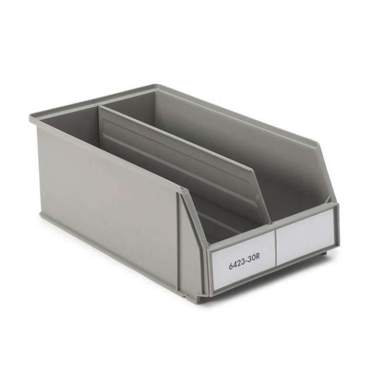 Grey Treston 640 length divider in ReBOX 6423 picking bin for small parts storage