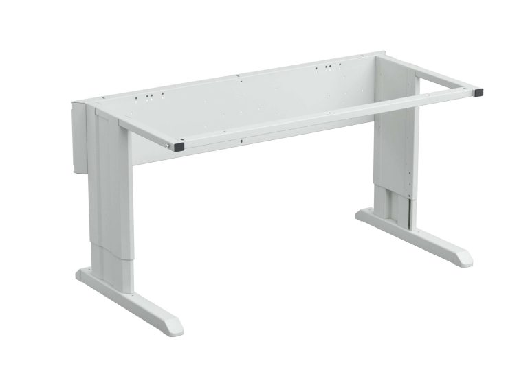 Treston Concept Allen key adjustable workbench frame with light grey steel legs