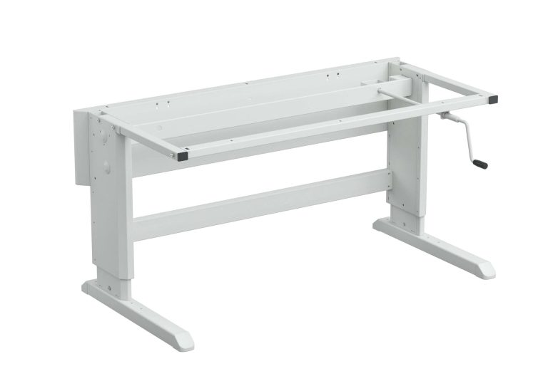 Treston Concept hand crank adjustable workbench frame with 675–1025 mm height adjustment