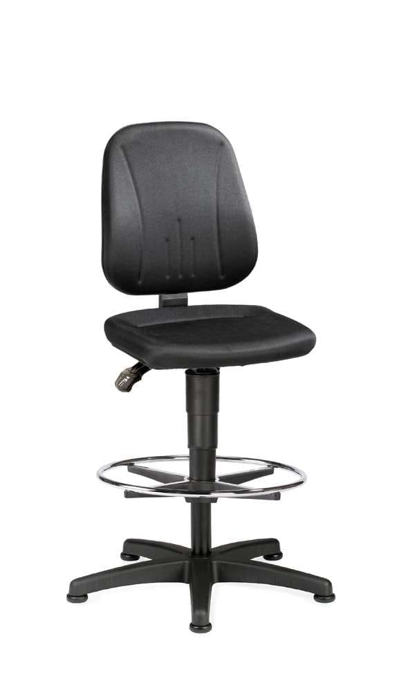 Treston Ergo 35 hög arbetsstol med fotring och glidfötter