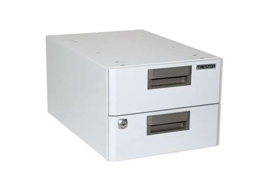 Treston ESD drawer unit 30/22 in light grey powder-coated steel