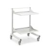 Treston Multi shelf trolley low with two adjustable shelves and swivel castors