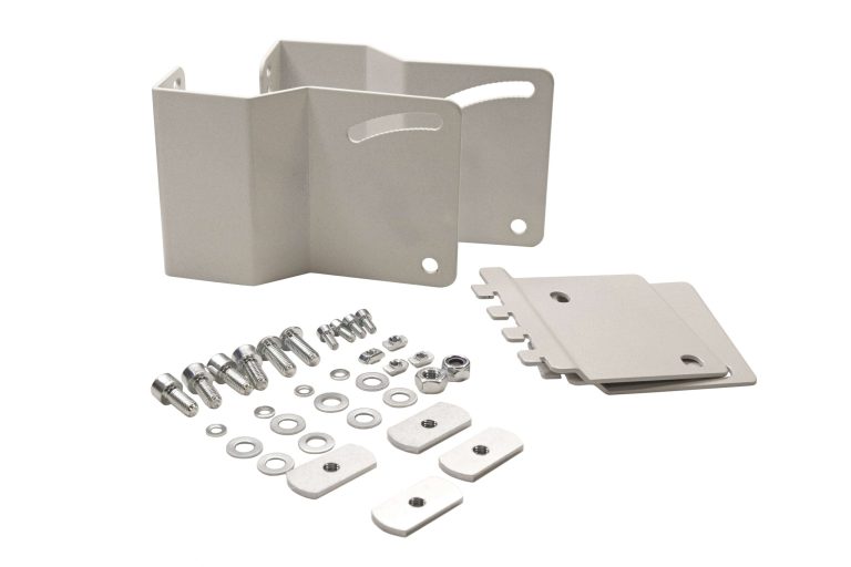 Treston paper cutter mounting brackets with fixing plates and fasteners