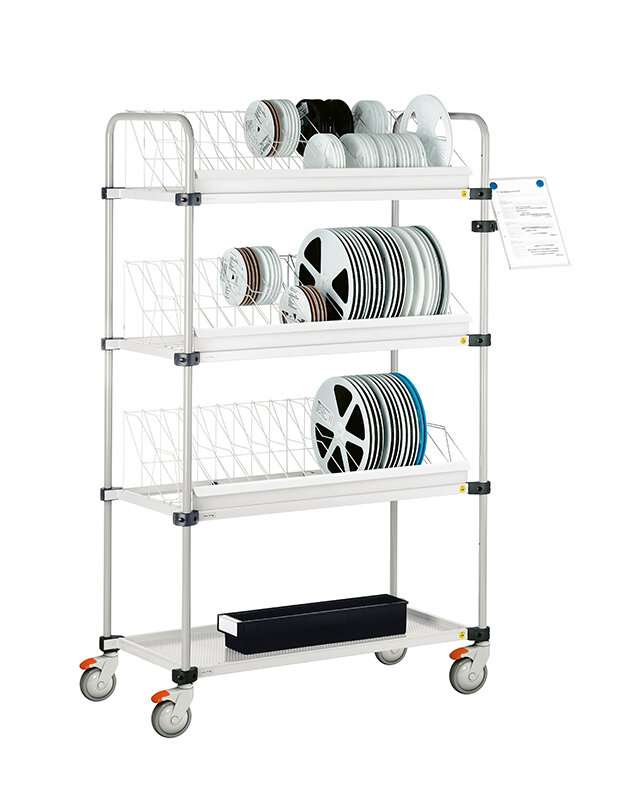 Treston RRT ESD SMD reel trolley with optional reel racks and component reels