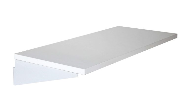 Treston 400 x 900 mm side worktop with mounting brackets