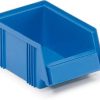 Blue Treston stacking bin for open-front small parts storage