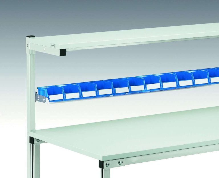 Treston TH metal shelf for TPH workbench with blue picking bins