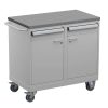 Treston Tool Trolley 2 with steel top, two drawers, two lockable cabinets and castors