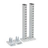 Treston upright tube pair with flanges for TED electric desk accessories