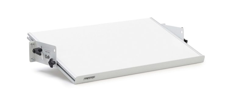 Treston WB adjustable shelf in light grey for workbench upper storage