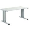 Treston WB height-adjustable industrial workbench with light grey laminate worktop