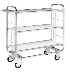 A mobile shelf trolley