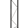 Warehouse shelving upright frame element with diagonal bracing, RAL 7016