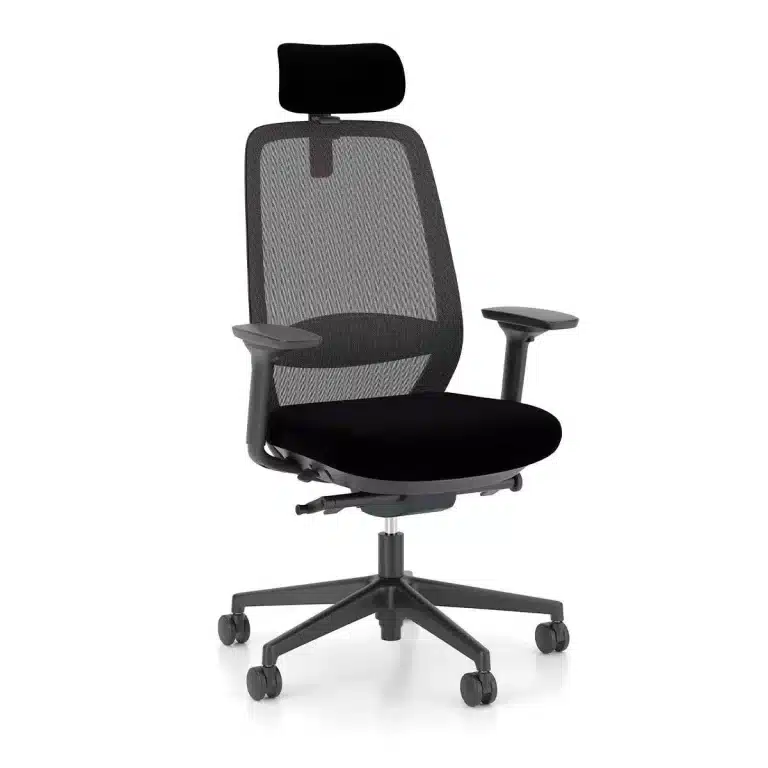 Vire ergonomic mesh office chair with 4D armrests and headrest