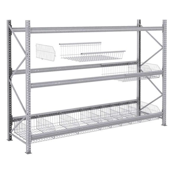 Galvanised Wire Mesh Bin Shelves for Dexion P90 Pallet Racking - THTT