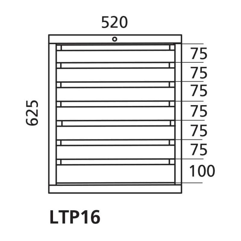 LTP16 workbench drawer unit for Handy Industrial workbench with seven drawers