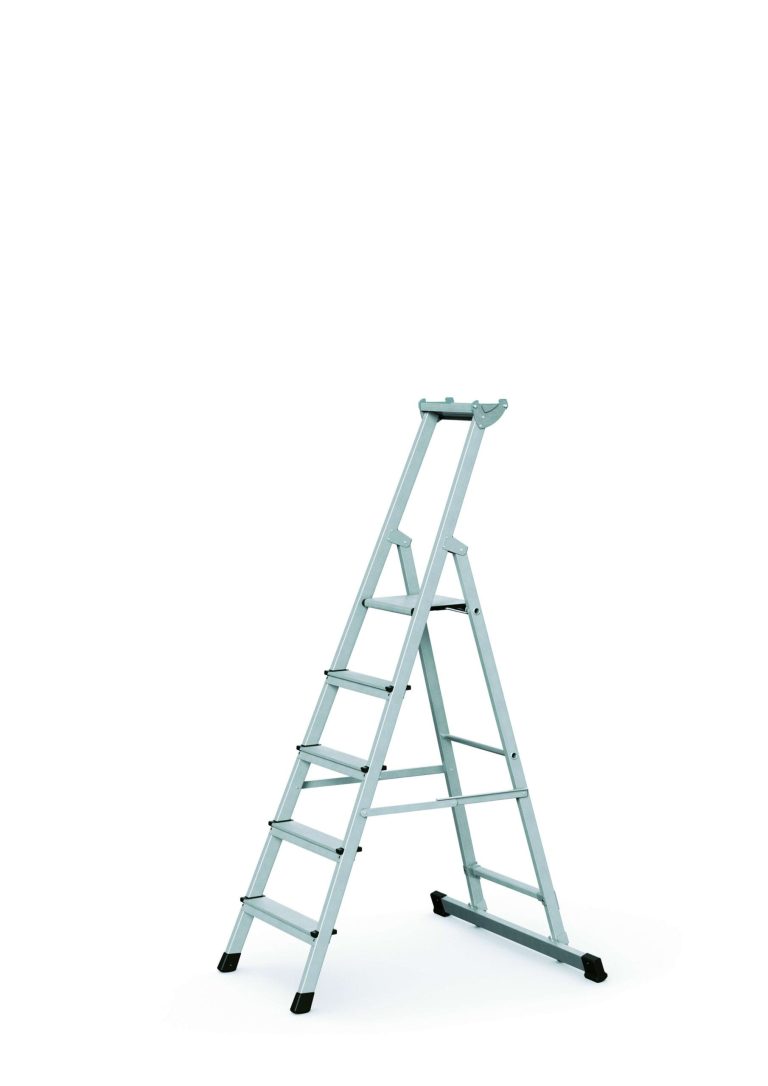 XLstep S aluminium platform step ladder with tool tray