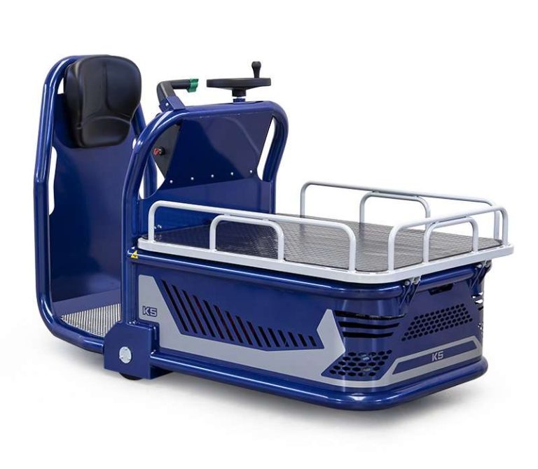 Zallys K5 electric order picker with 500 kg platform and safety rails