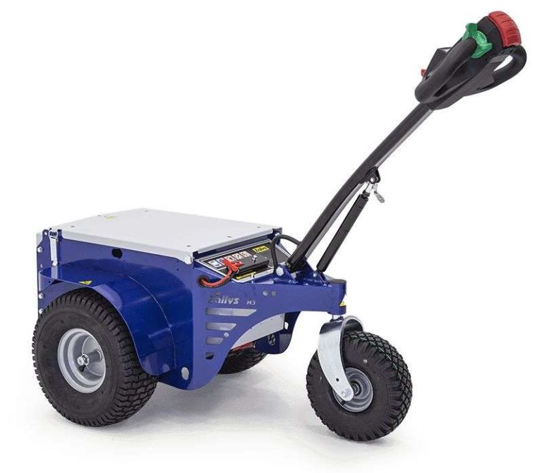 Zallys M3 electric tugger with pneumatic wheels and 1,500 kg towing capacity